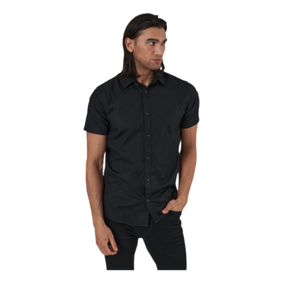 Clint Shirt S/S Slim Fit Black