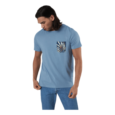 Pock Tee Ss Crew Neck Blue