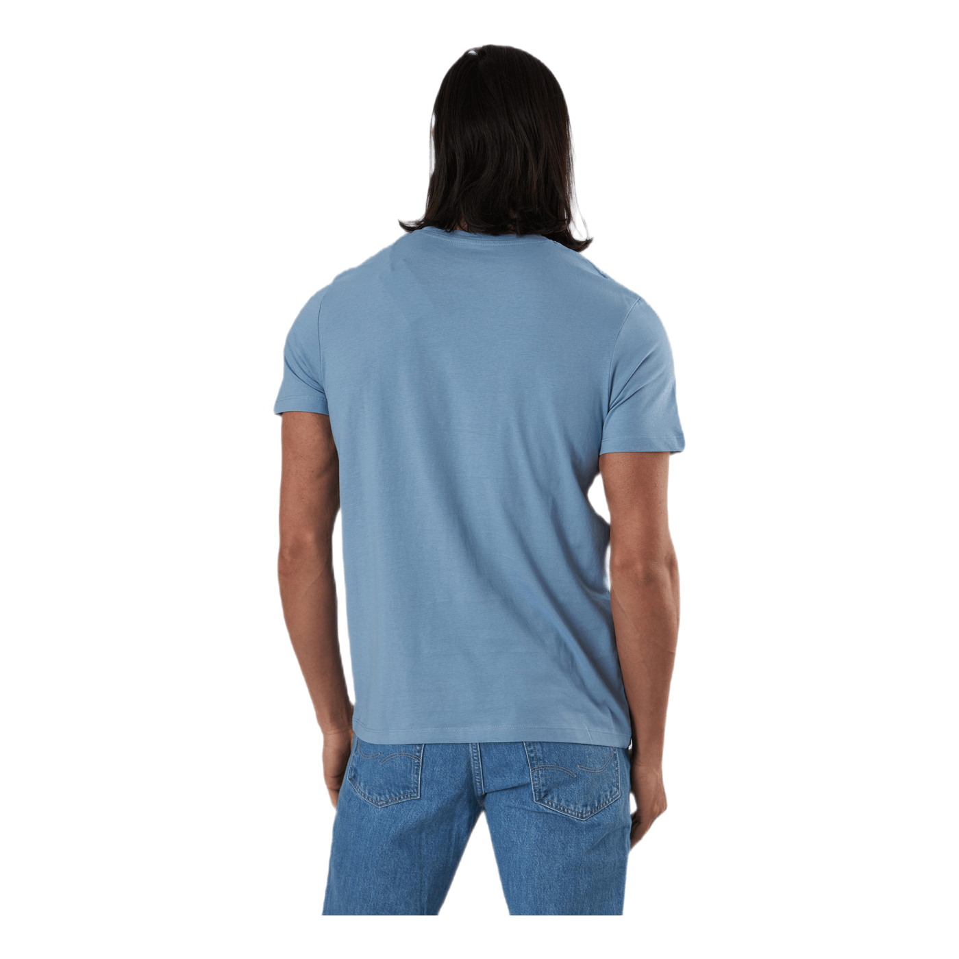 Pock Tee Ss Crew Neck Blue