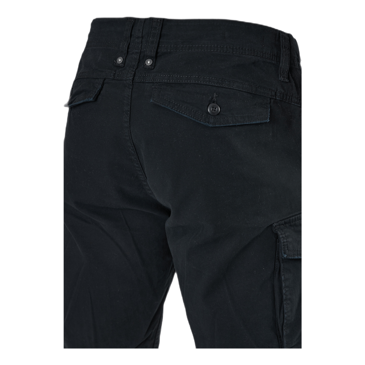 Zack Cargo Shorts Ama Solid Black