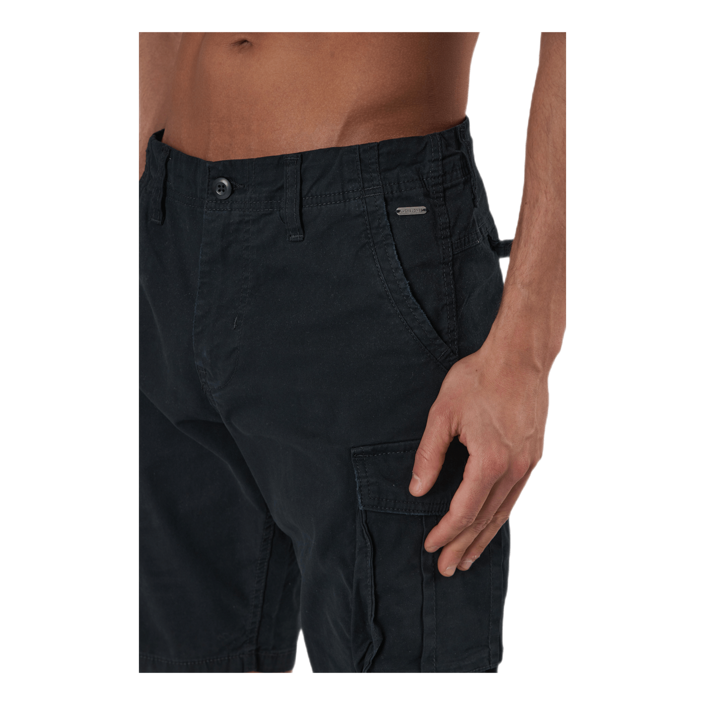 Zack Cargo Shorts Ama Solid Black