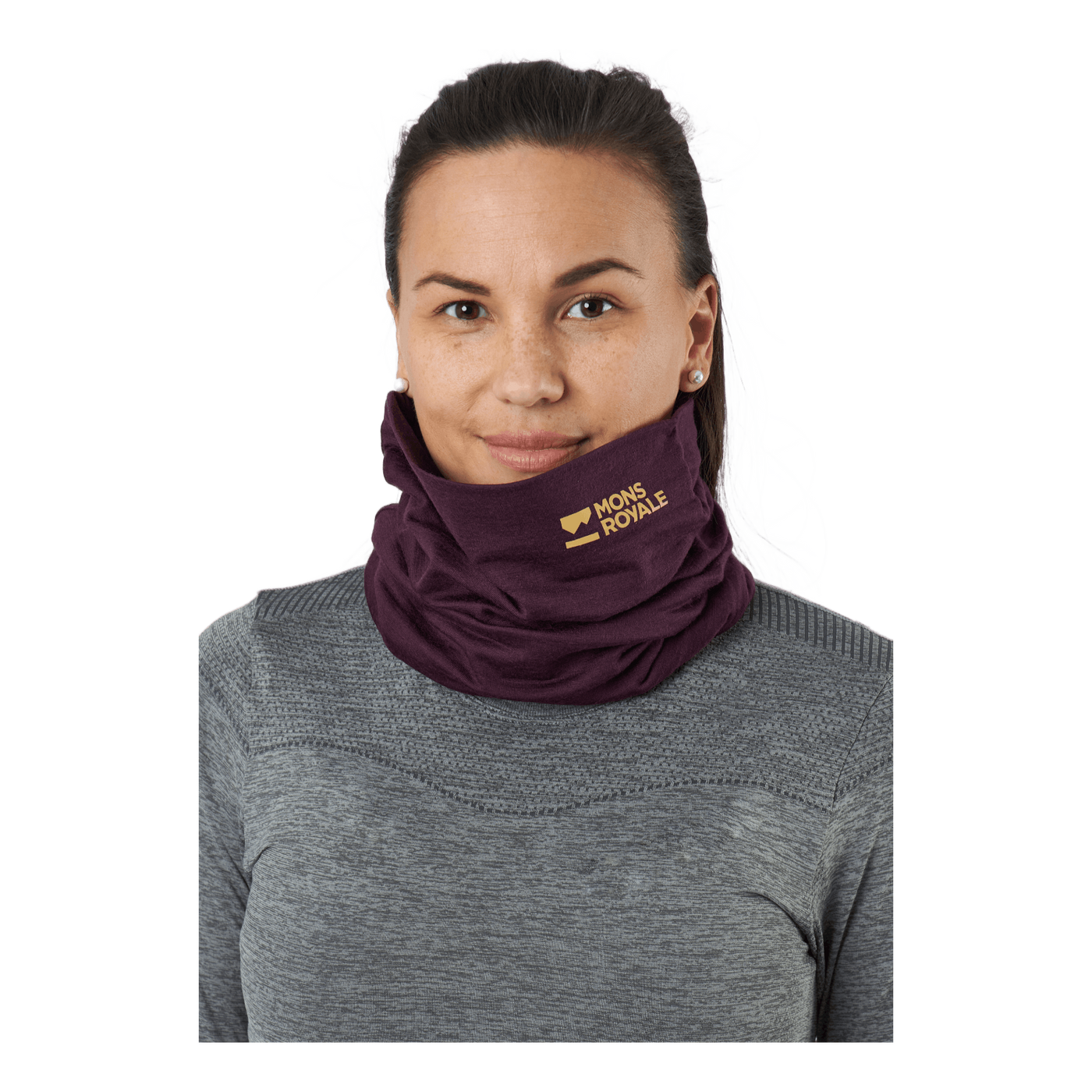 Double Up Neckwarmer Wine