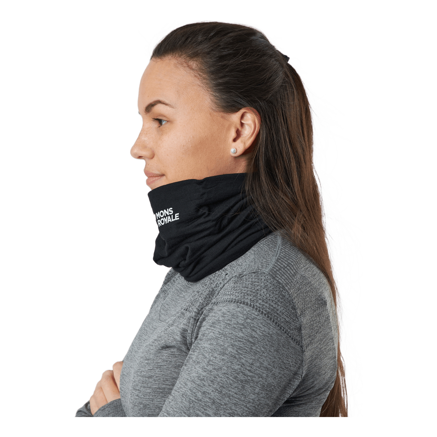 Double Up Neckwarmer Black