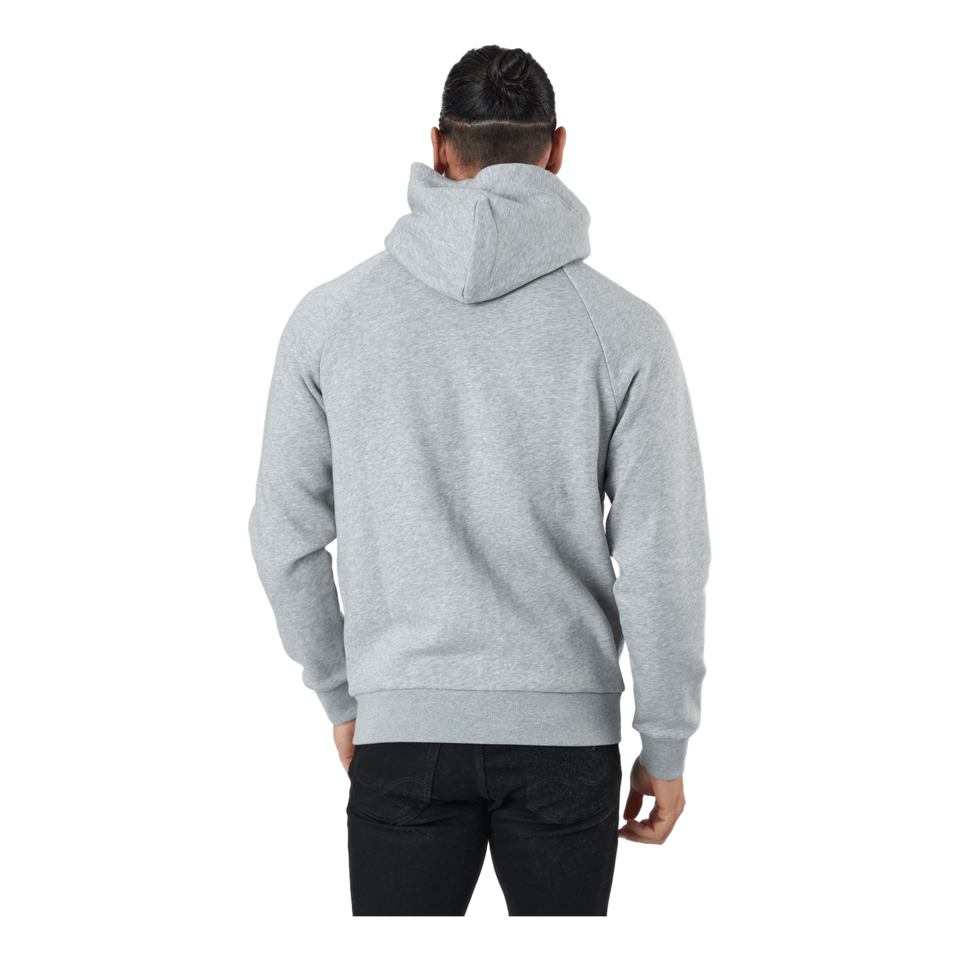 M Original Zip Hood Med Grey Melange