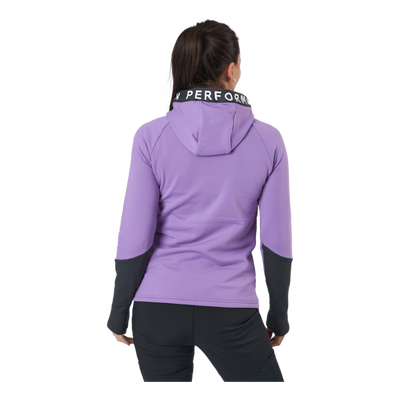 W Rider Zip Hood Action Lilac-motion Grey