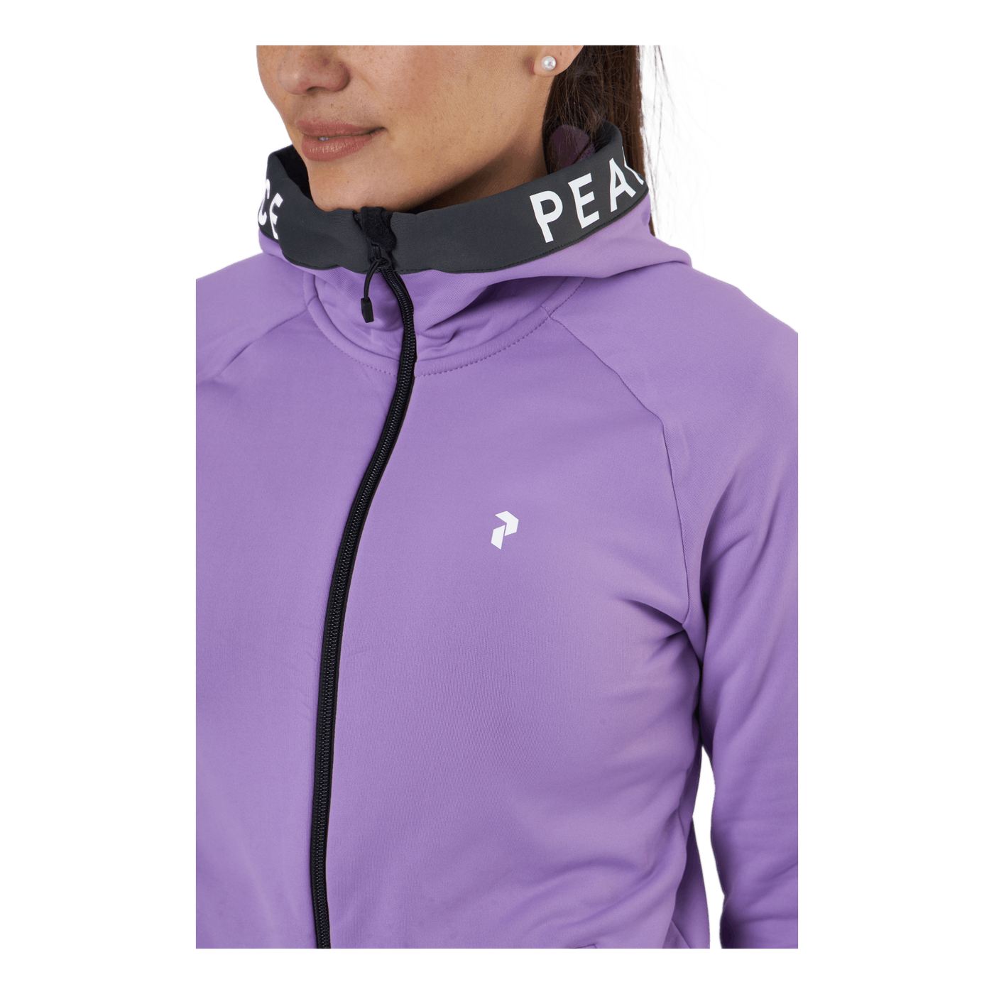 W Rider Zip Hood Action Lilac-motion Grey