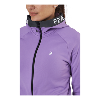 W Rider Zip Hood Action Lilac-motion Grey