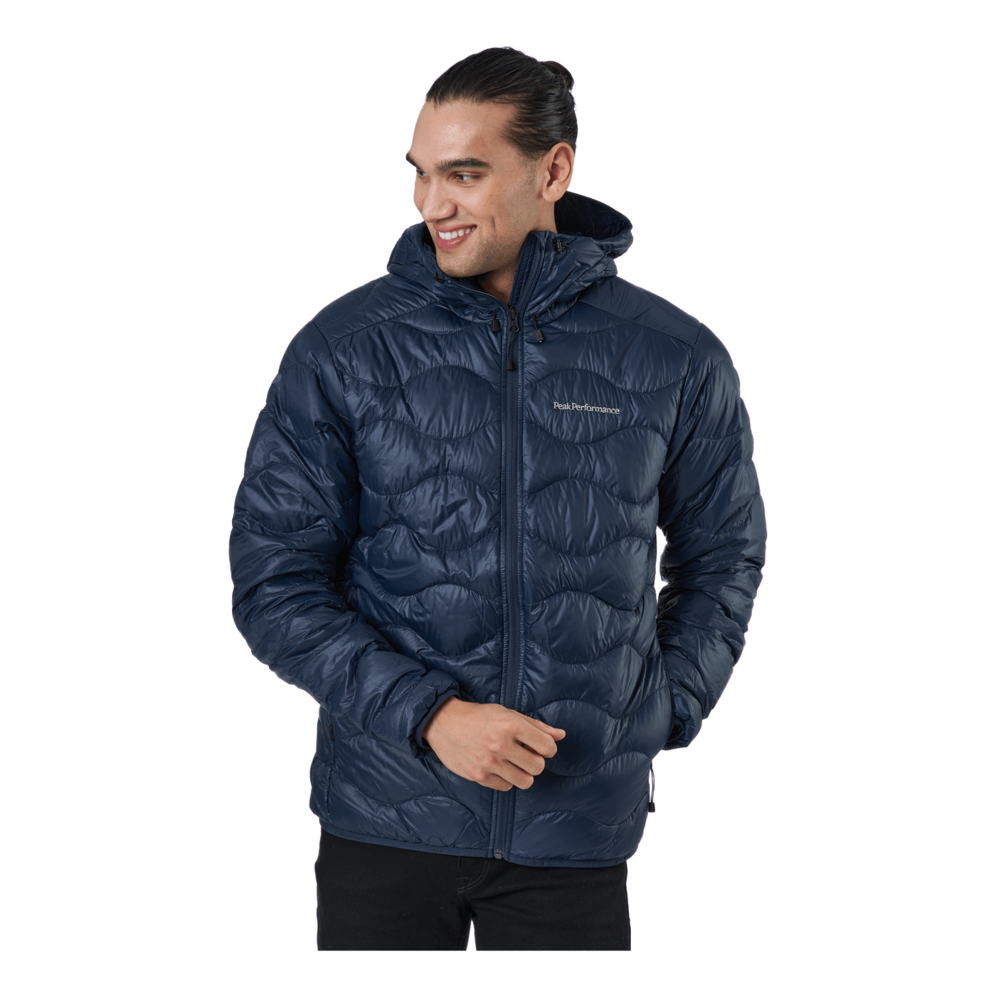 M Helium Hood Jacket Blue Shadow