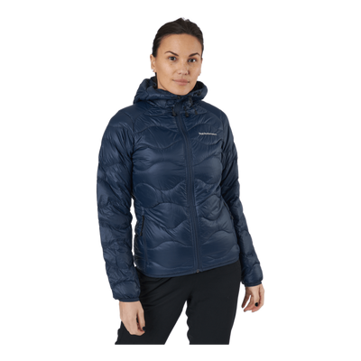 W Helium Hood Jacket Blue Shadow