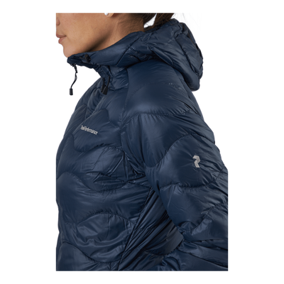 W Helium Hood Jacket Blue Shadow