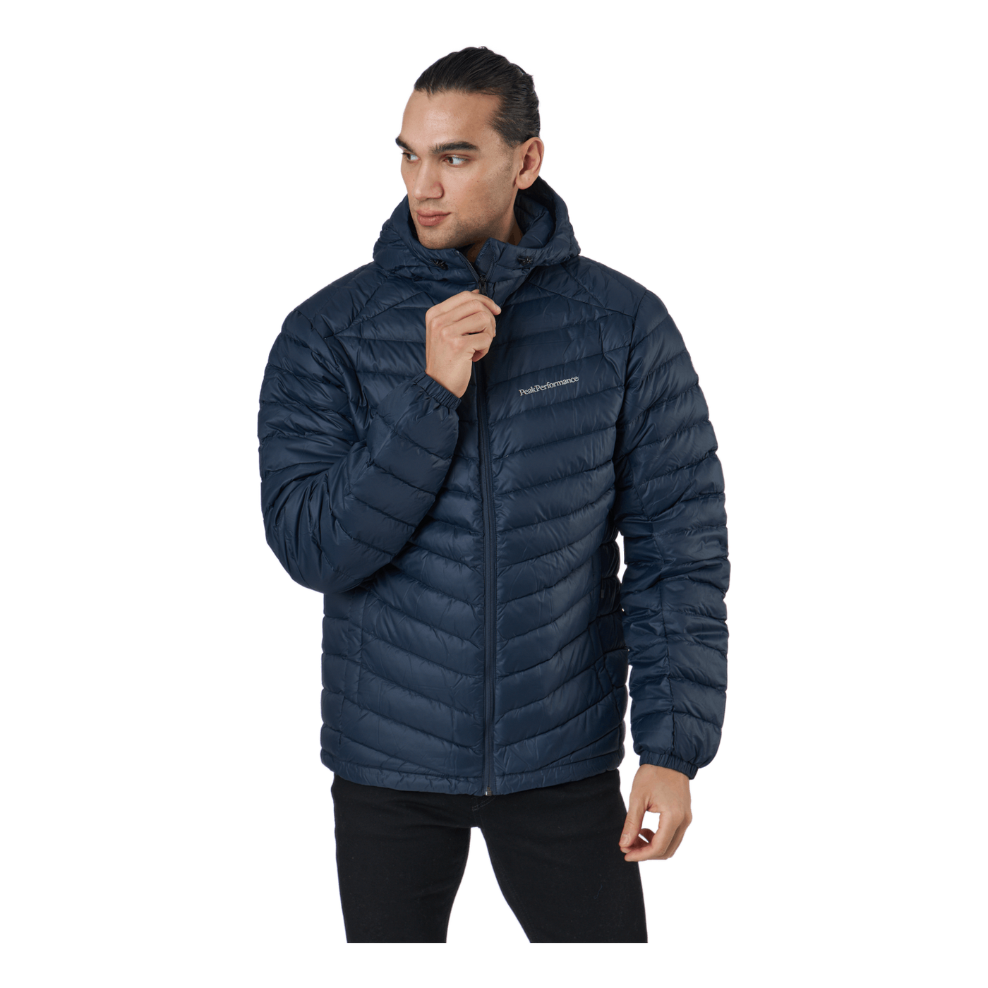 M Frost Down Hood Jacket Blue Shadow