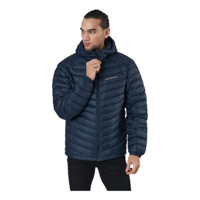 M Frost Down Hood Jacket Blue Shadow