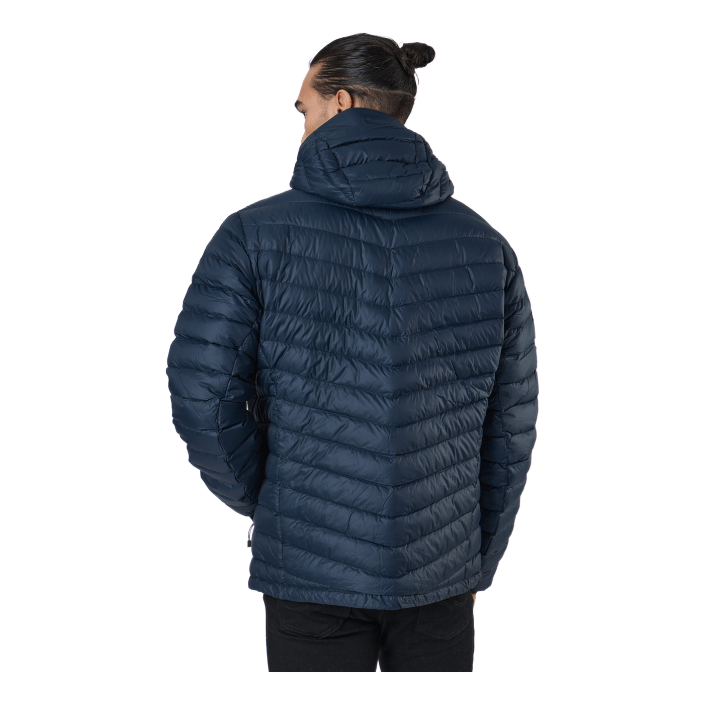 M Frost Down Hood Jacket Blue Shadow