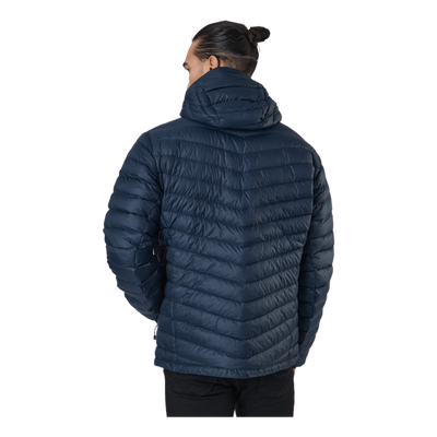 M Frost Down Hood Jacket Blue Shadow