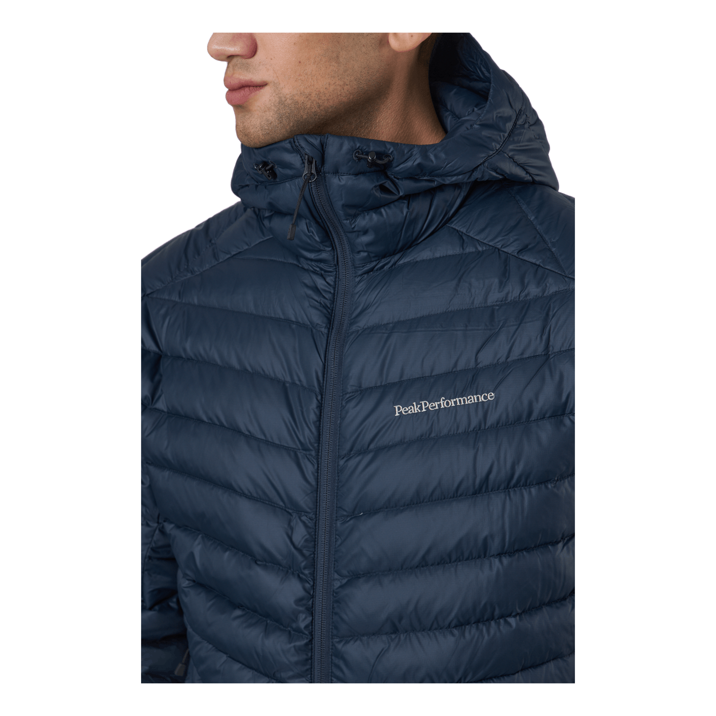 M Frost Down Hood Jacket Blue Shadow