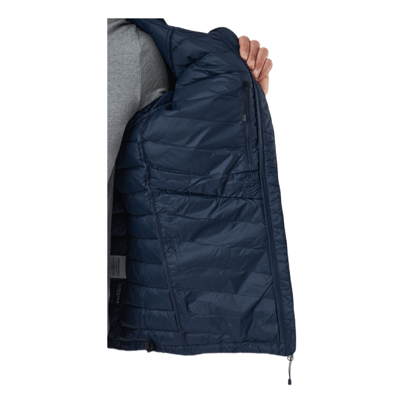 M Frost Down Hood Jacket Blue Shadow