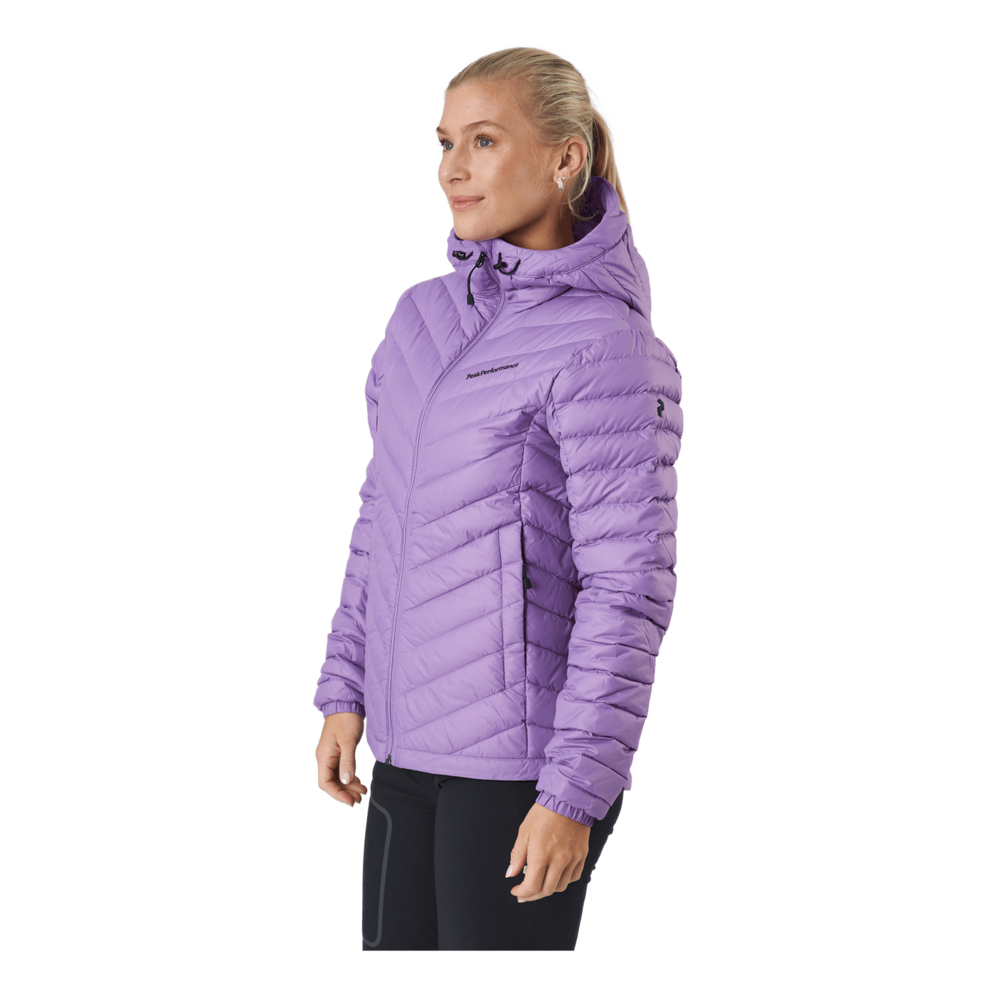 W Frost Down Hood Jacket Action Lilac