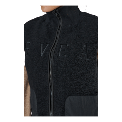 W. Pile Vest Black