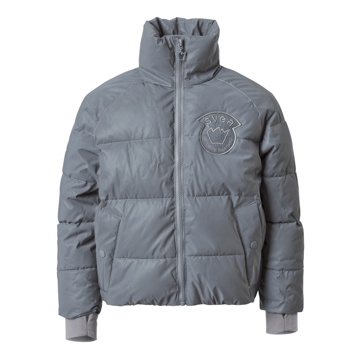 K. Reflective Volume Puffer Ja Silver