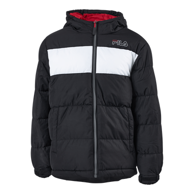 Teens Boys Lui Puffer Jacket Black-bright White