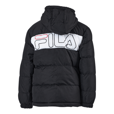 Teens Boys Lui Puffer Jacket Black-bright White