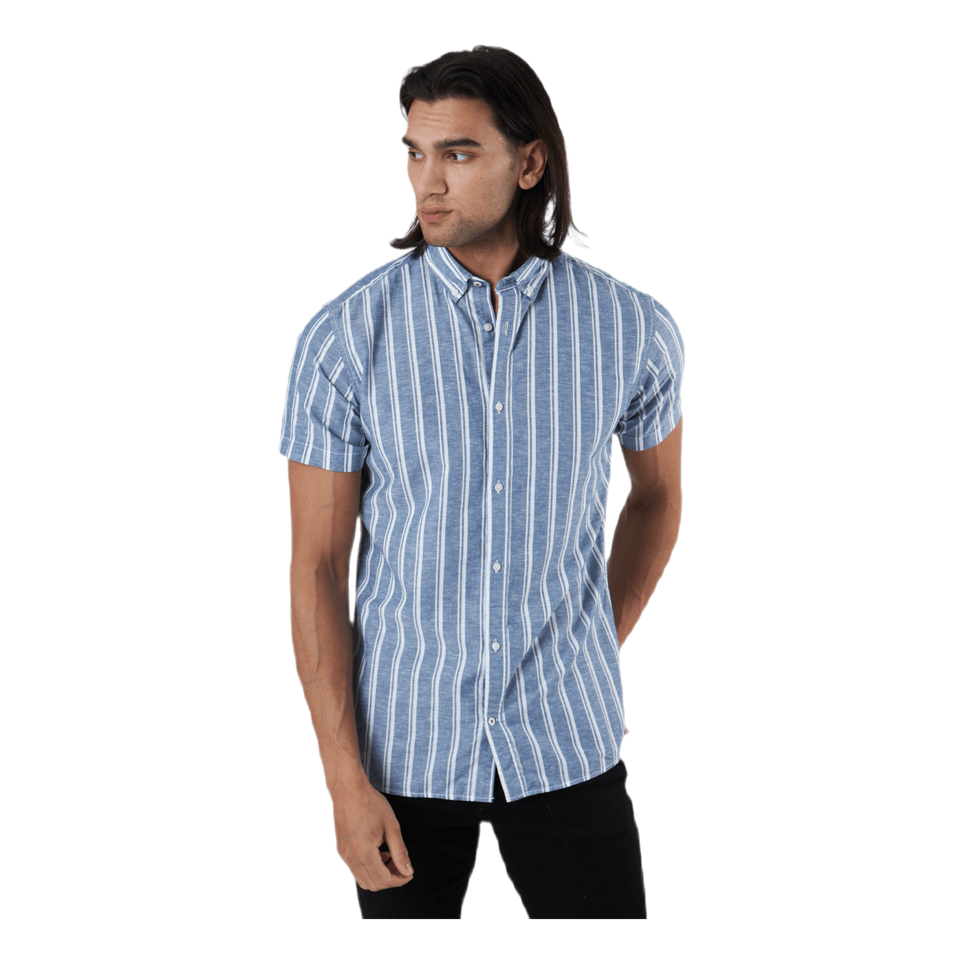 Summer Stripe Shirt S/s Blå