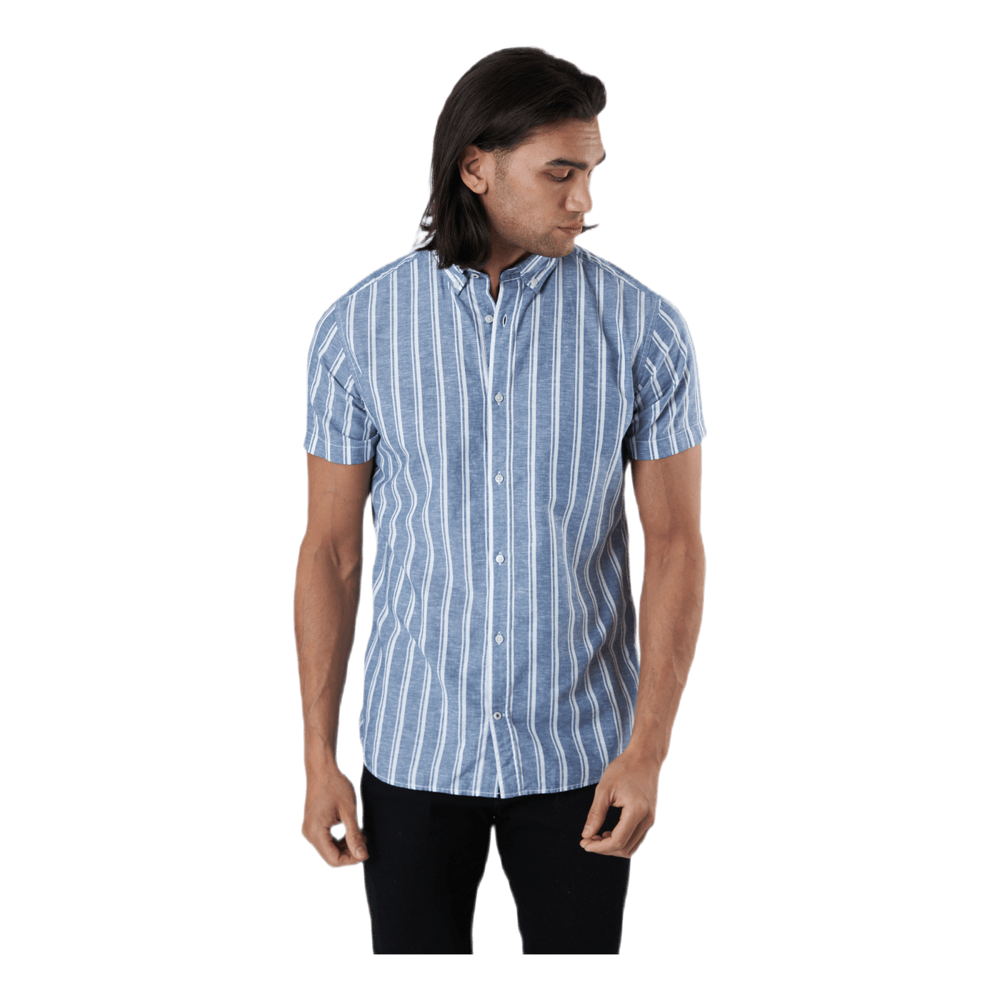 Summer Stripe Shirt S/s Blå