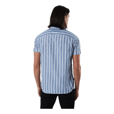 Summer Stripe Shirt S/s Blå