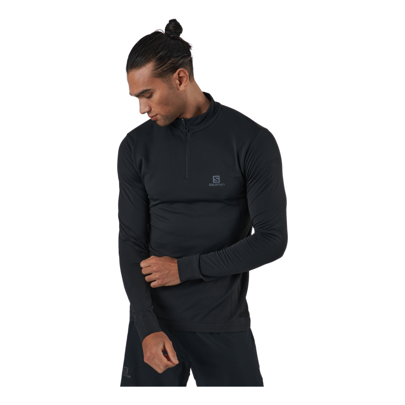 Explore Seamless Half Zip Black