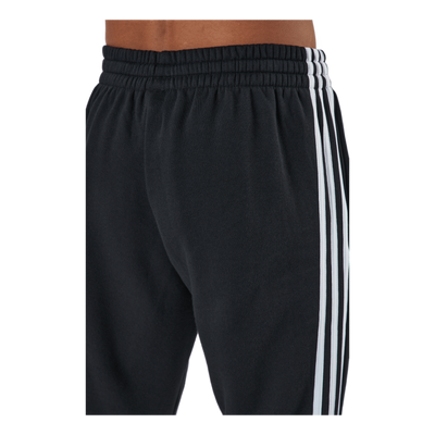 Essentials Tapered Cuff 3 Stripes Pants Black / White