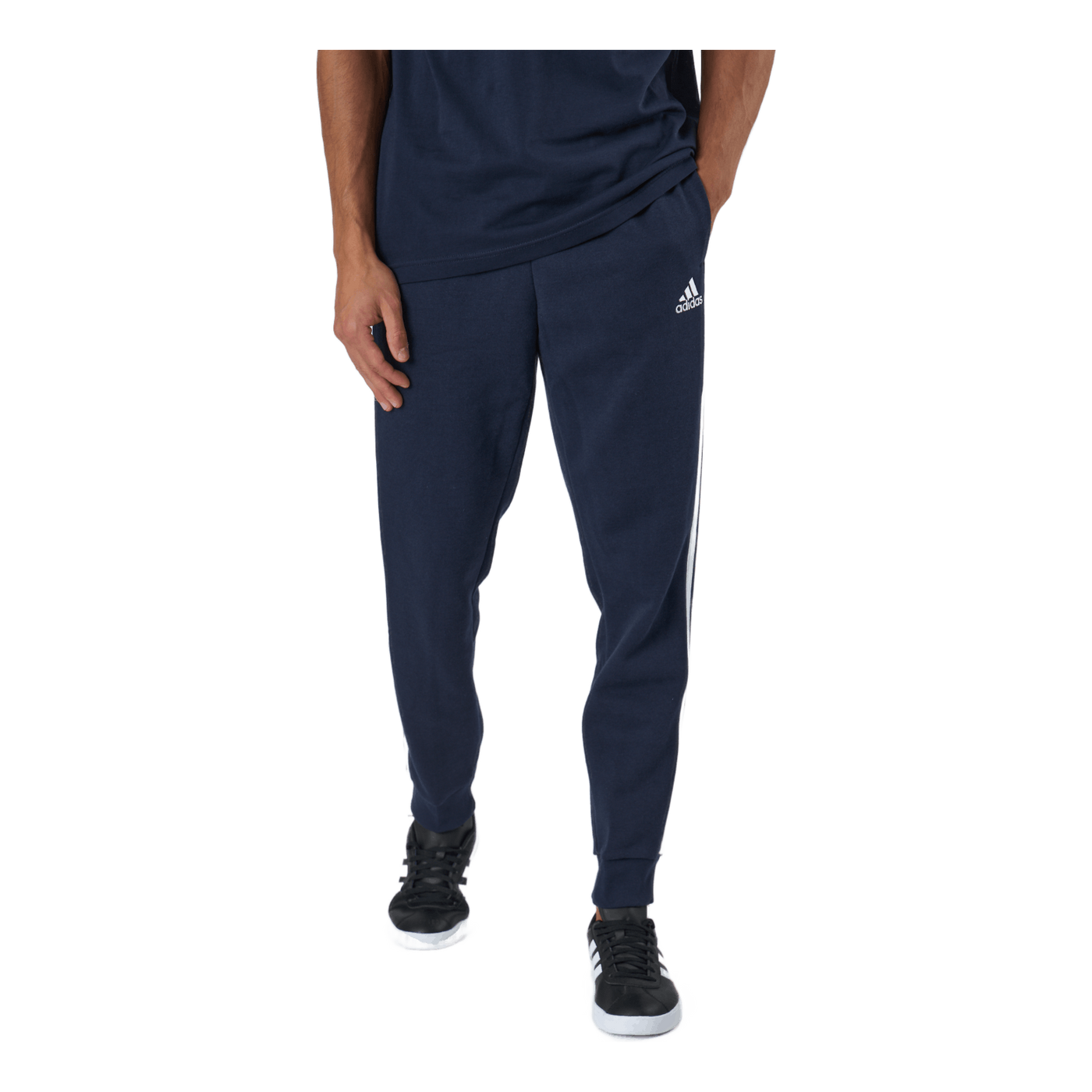 Essentials Tapered Cuff 3 Stripes Pants Legend Ink / White