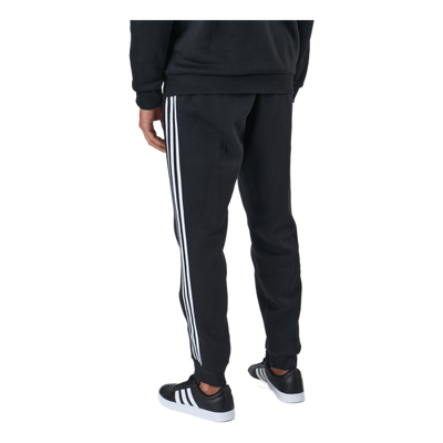 Essentials Tapered Cuff 3 Stripes Pants Black / White