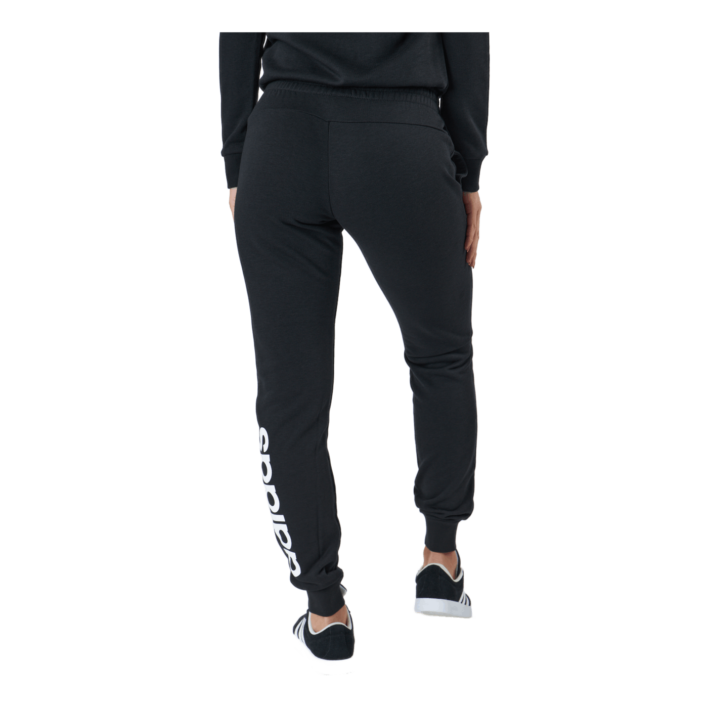 Essentials Slim Tapered Cuffed Pant Black / White