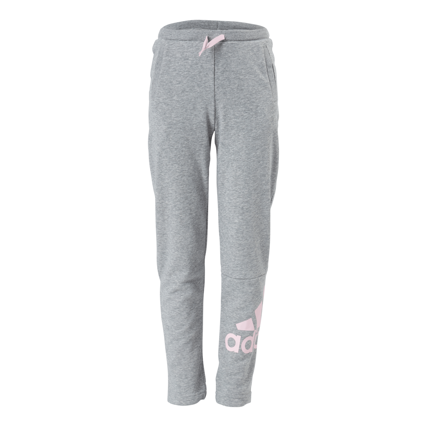 Adidas Girls Essentials Big Logo Pant Medium Grey Heather / Clear Pink