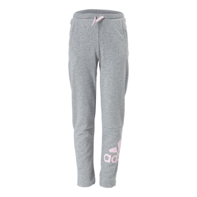 Adidas Girls Essentials Big Logo Pant Medium Grey Heather / Clear Pink