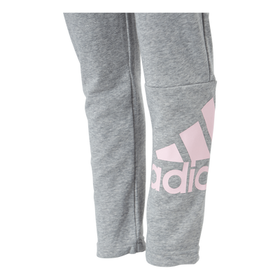 Adidas Girls Essentials Big Logo Pant Medium Grey Heather / Clear Pink