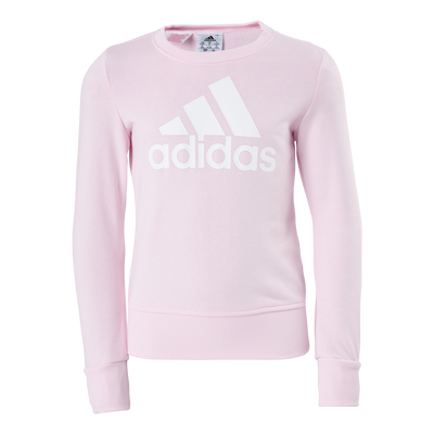 Adidas Girls Essentials Big Logo Sweatshirt Clear Pink / White