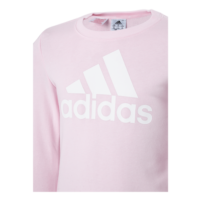 Adidas Girls Essentials Big Logo Sweatshirt Clear Pink / White