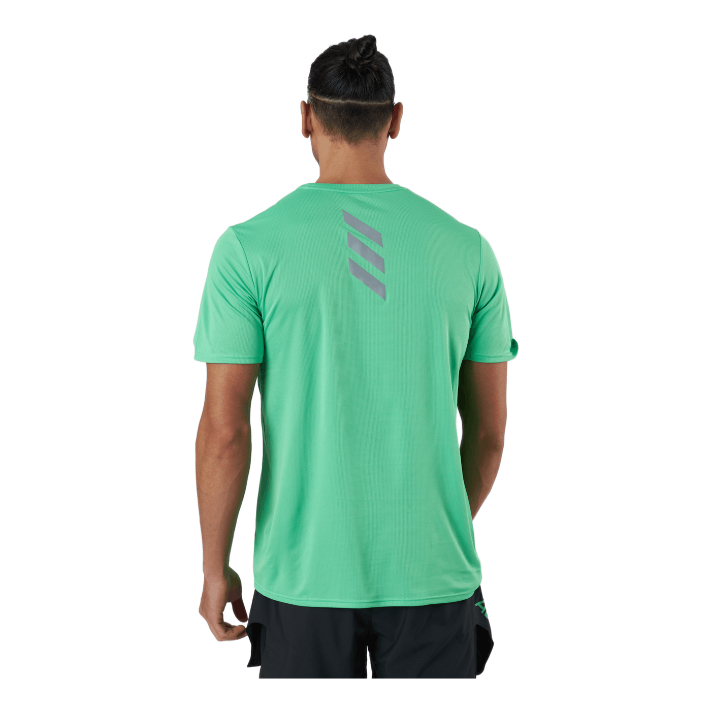 Adidas Fast Primeblue Tee Men Semi Screaming Green / Reflective Silver