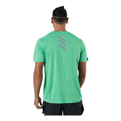 Adidas Fast Primeblue Tee Men Semi Screaming Green / Reflective Silver