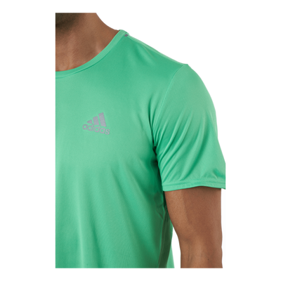 Adidas Fast Primeblue Tee Men Semi Screaming Green / Reflective Silver