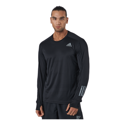 Adidas Own The Run Long Sleeve Tee M Black / Black