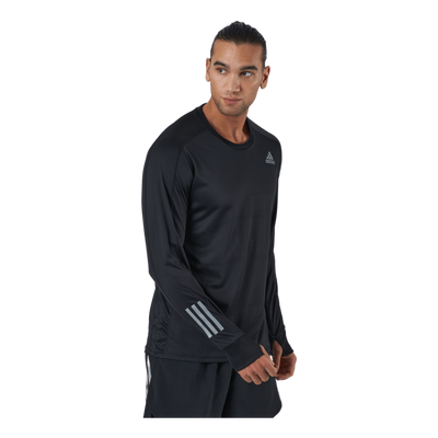 Adidas Own The Run Long Sleeve Tee M Black / Black