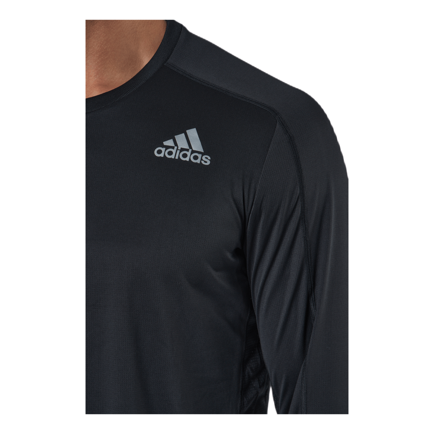 Adidas Own The Run Long Sleeve Tee M Black / Black