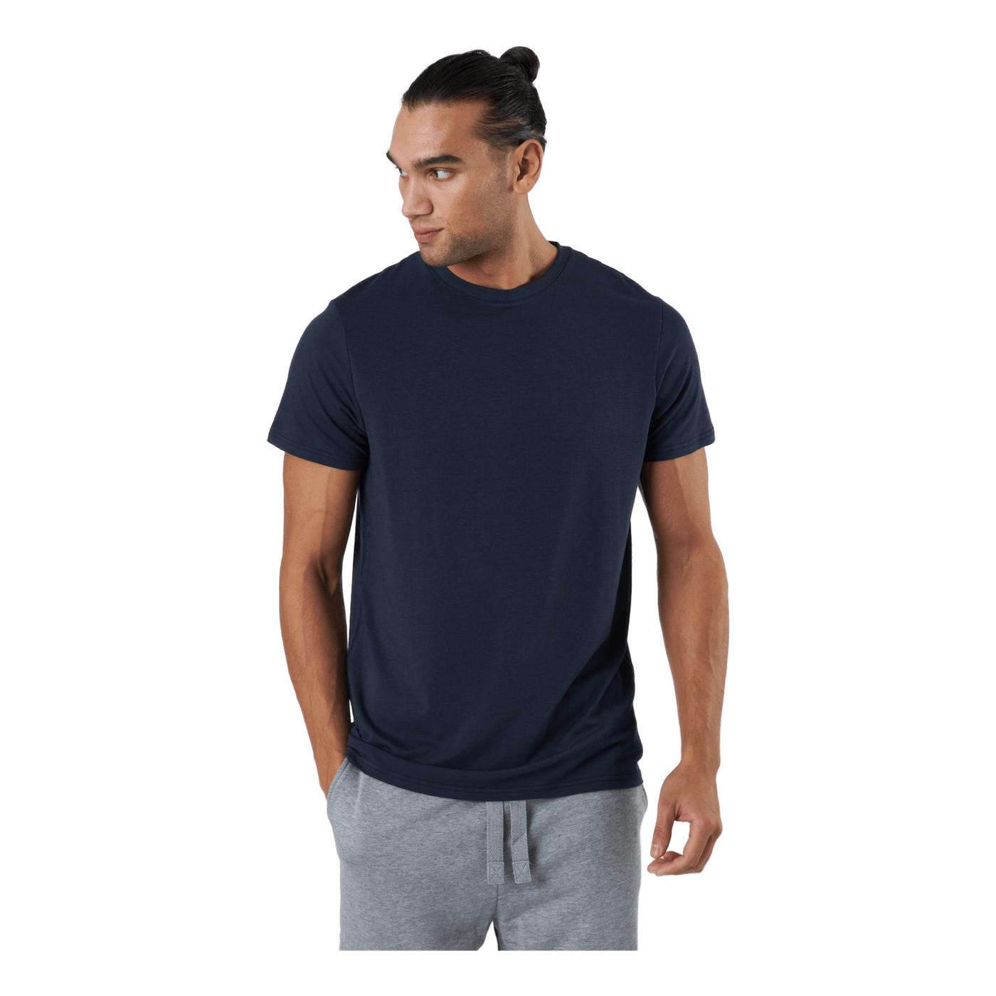 R-neck Tee Bamboo Navy