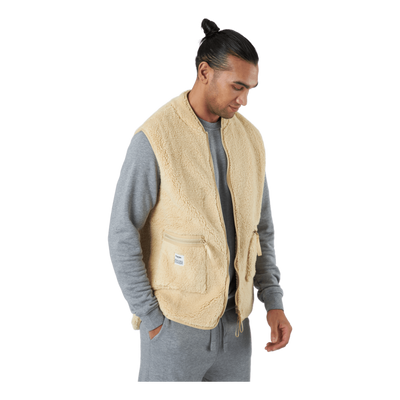 Fleece Vest Beige