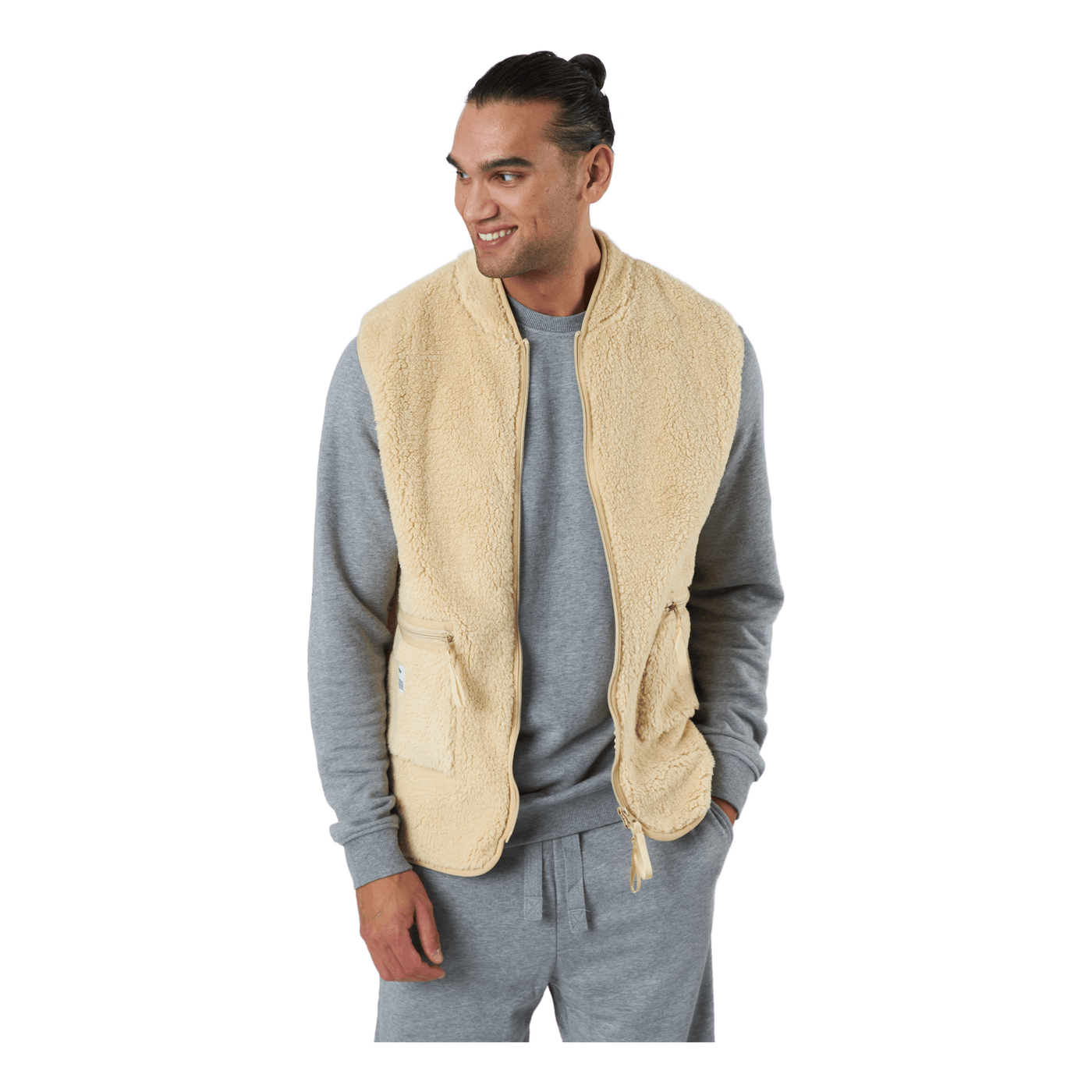 Fleece Vest Beige