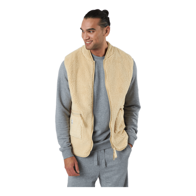 Fleece Vest Beige