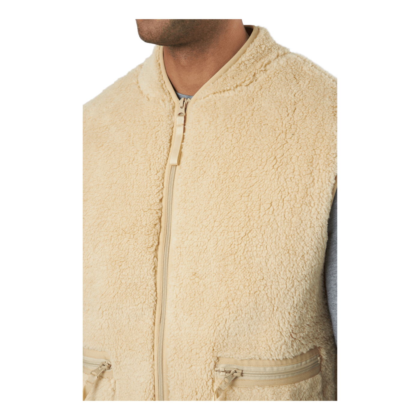 Fleece Vest Beige