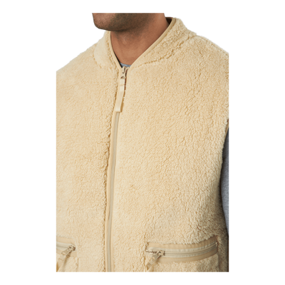 Fleece Vest Beige